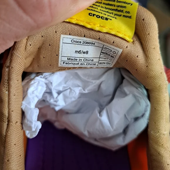 Crocs Salehe Bembury x Pollex Juniper Apricot Mens Size 6 Womens 8 - Picture 7 of 8